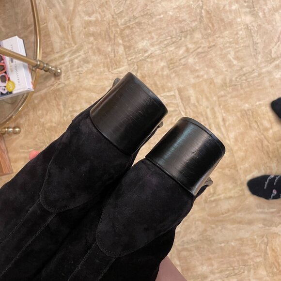 Free Lance Paris black suede tall moto boot - Picture 14 of 16